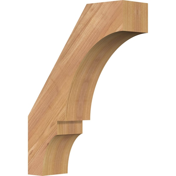 Ekena Millwork 3 1/2"W x 12"D x 16"H Balboa Smooth Knee Brace, Western Red Cedar BRC04X12X16BOA00SWR - main